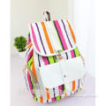 China Factory Directly Sale Eye-catching Canvas Backpacks with Multicolor